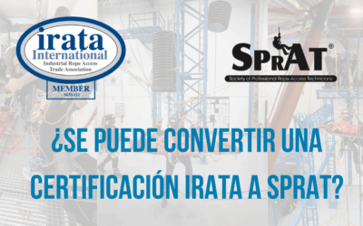 ¿Se puede convertir una certificación IRATA a SPRAT?